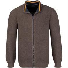 CASAMODA Strickjacke braun-meliert
