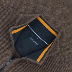 CASAMODA Strickjacke braun-meliert