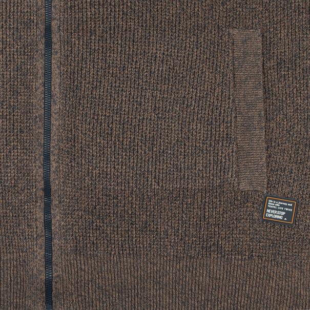 CASAMODA Strickjacke braun-meliert