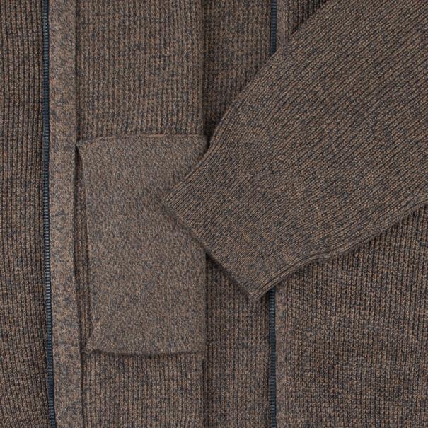 CASAMODA Strickjacke braun-meliert