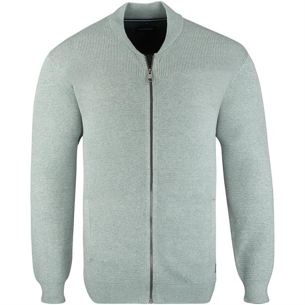 CASAMODA Strickjacke grün-meliert