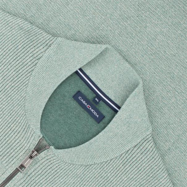 CASAMODA Strickjacke grün-meliert