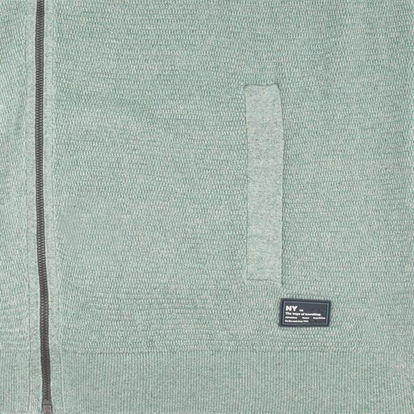CASAMODA Strickjacke grün-meliert