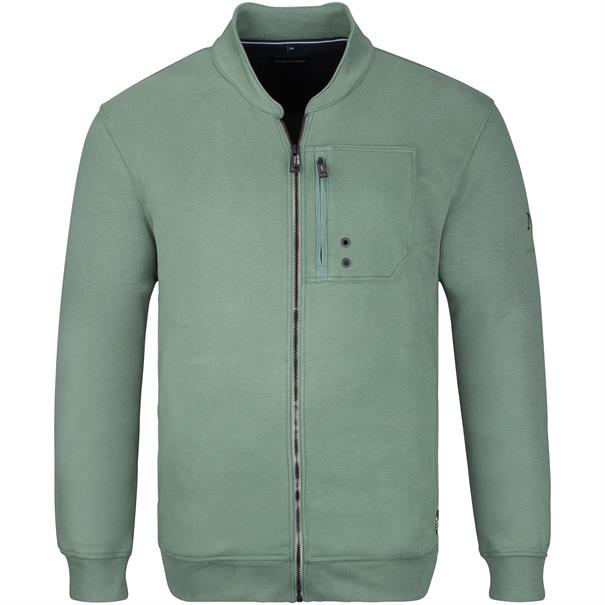 CASAMODA Sweatjacke grün
