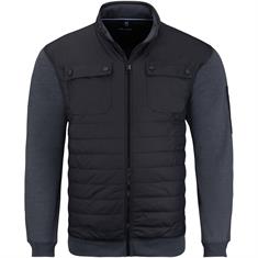 CASAMODA Sweatjacke mit Besatz blau