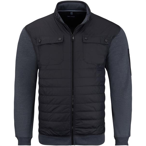 CASAMODA Sweatjacke mit Besatz blau