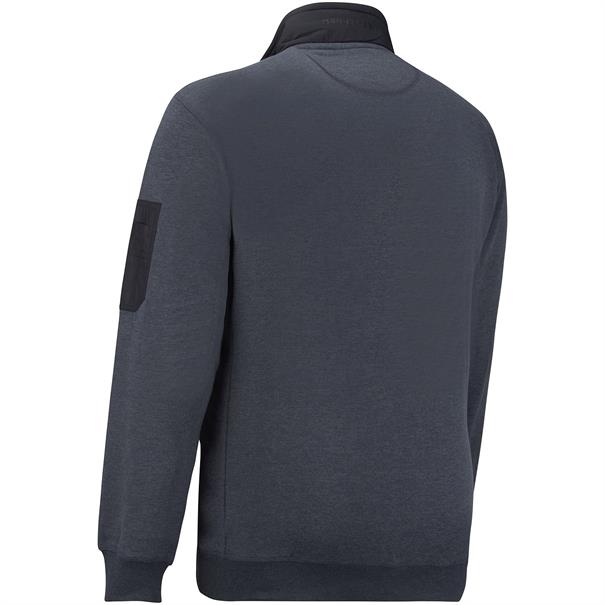 CASAMODA Sweatjacke mit Besatz blau