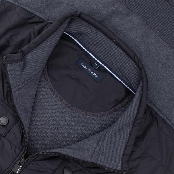 CASAMODA Sweatjacke mit Besatz blau