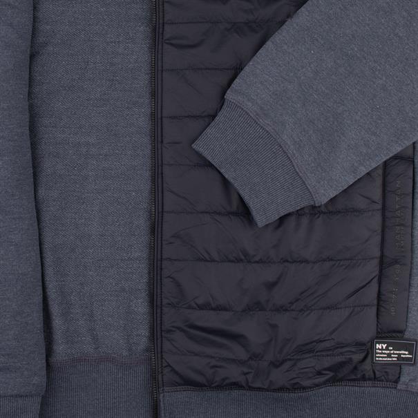 CASAMODA Sweatjacke mit Besatz blau