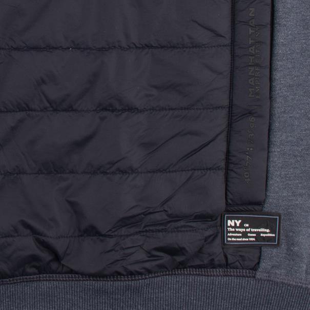 CASAMODA Sweatjacke mit Besatz blau