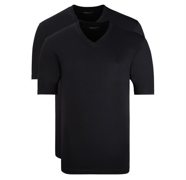 CASAMODA T-Shirt, Doppelpack schwarz