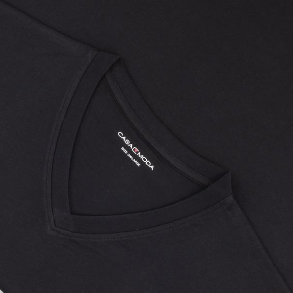 CASAMODA T-Shirt, Doppelpack schwarz