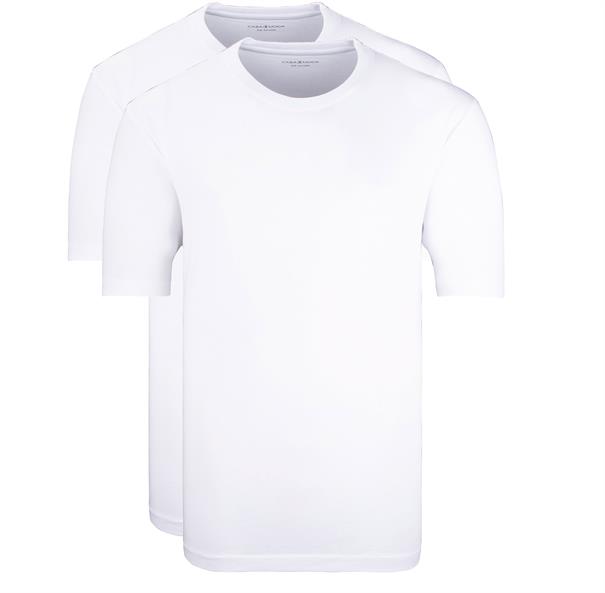 CASAMODA T-Shirt, Doppelpack weiß