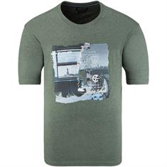 CASAMODA T-Shirt grün-meliert