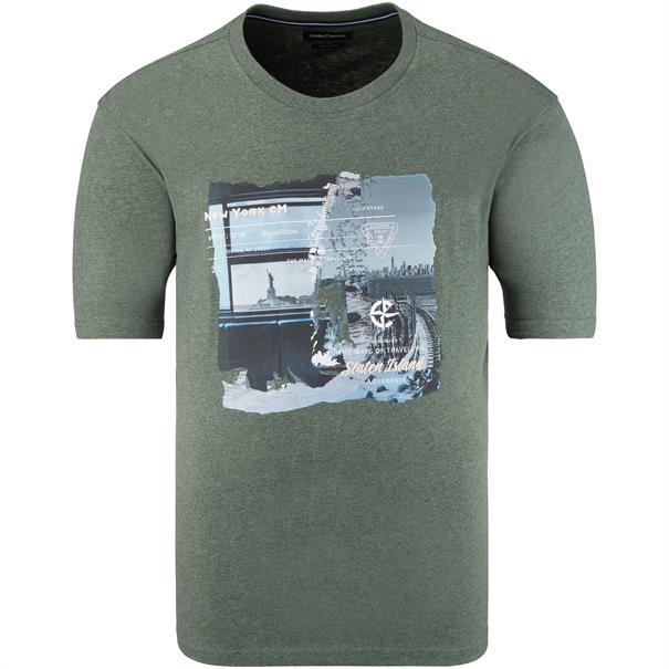 CASAMODA T-Shirt grün-meliert