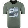CASAMODA T-Shirt grün-meliert