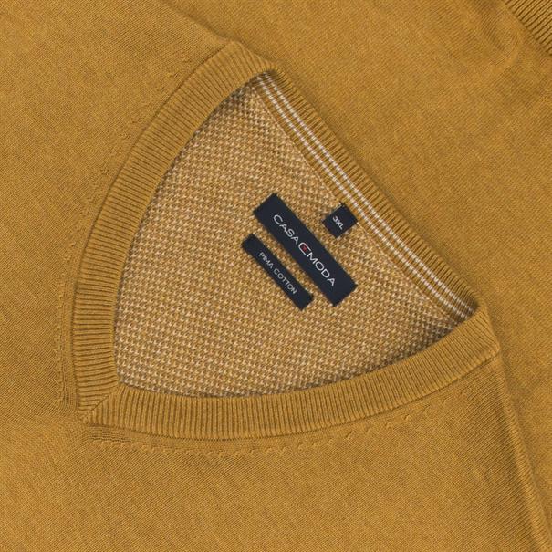 CASAMODA V-Pullover ocker