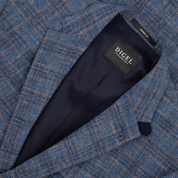 DIGEL kariertes Sakko blau