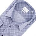 ETERNA gemustertes Cityhemd - EXTRA lang blau