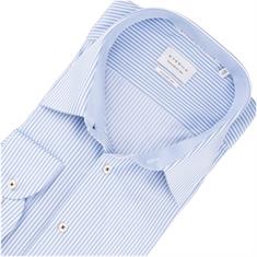 ETERNA gestreiftes Cityhemd- EXTRA lang hellblau