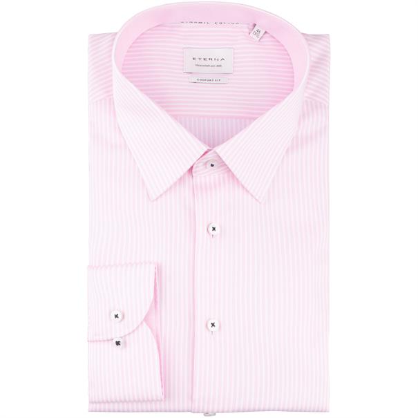 ETERNA gestreiftes Cityhemd rose