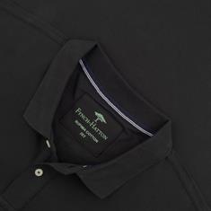 FYNCH HATTON Poloshirt - EXTRA lang schwarz