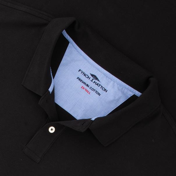 FYNCH HATTON Poloshirt schwarz