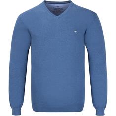 FYNCH HATTON V-Pullover blau