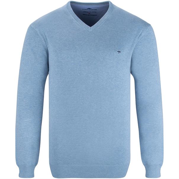 FYNCH HATTON V-Pullover hellblau