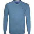 FYNCH HATTON V-Pullover petrol