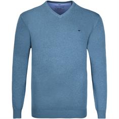 FYNCH HATTON V-Pullover petrol