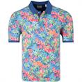 GANT florales Poloshirt blau