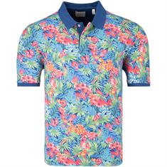 GANT florales Poloshirt blau