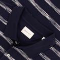GANT gestreiftes halbarm Poloshirt dunkelblau