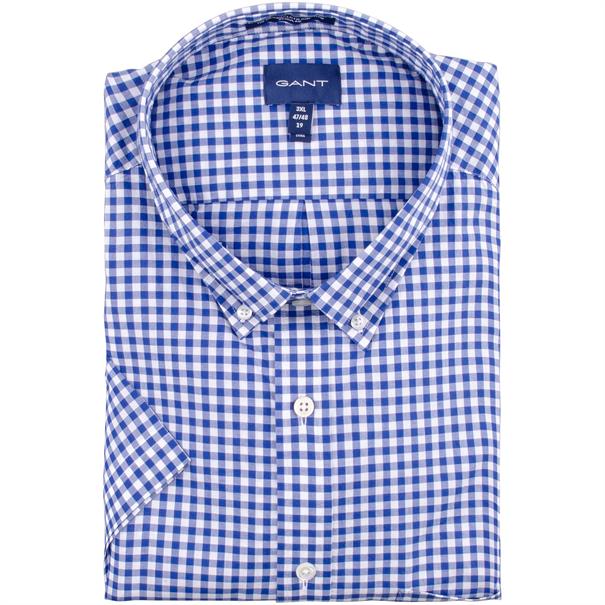 GANT halbarm Freizeithemd blau