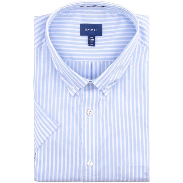 GANT halbarm Freizeithemd hellblau
