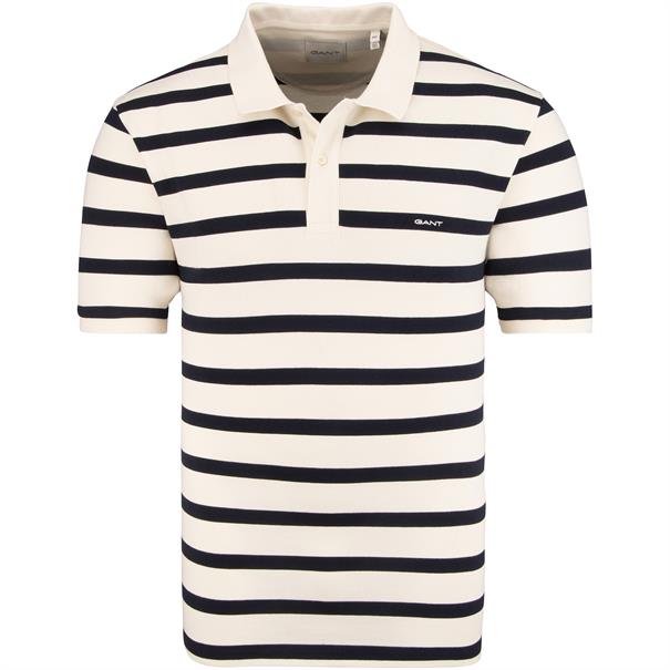 GANT halbarm Poloshirt creme