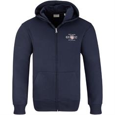 GANT Kapuzen-Sweatjacke dunkelblau