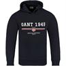 GANT Kapuzen-Sweatshirt dunkelblau