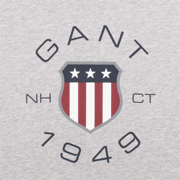 GANT Kapuzen-Sweatshirt grau-meliert
