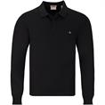 GANT langarm Poloshirt schwarz
