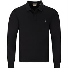 GANT langarm Poloshirt schwarz