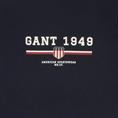 GANT Sweatjacke mit Kapuze dunkelblau