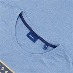 GANT T-Shirt blau-meliert