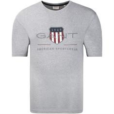 GANT T-Shirt grau-meliert