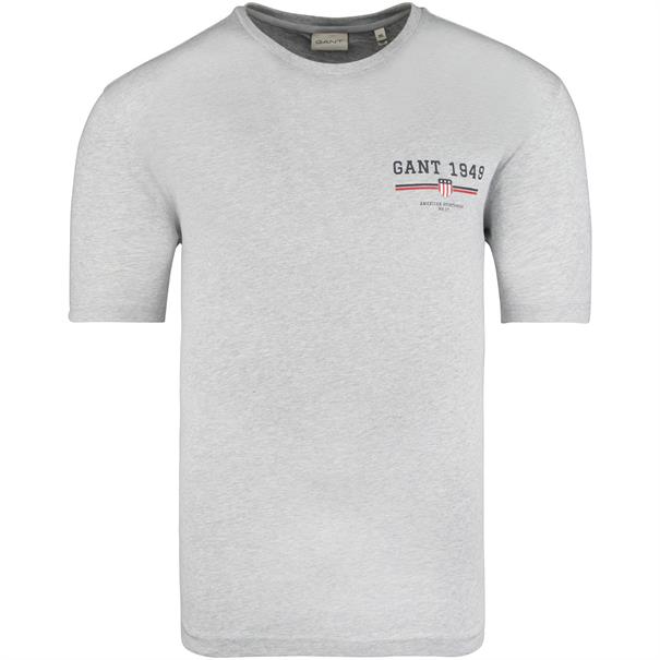 GANT T-Shirt hellgrau