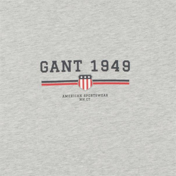 GANT T-Shirt hellgrau