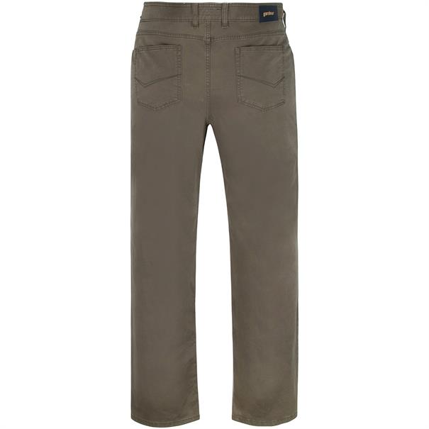 GARDEUR Baumwollhose oliv