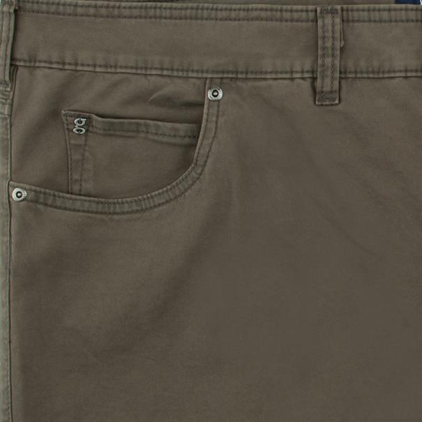 GARDEUR Baumwollhose oliv