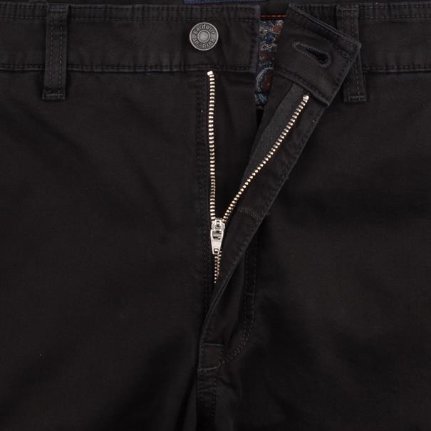 GARDEUR Baumwollhose schwarz